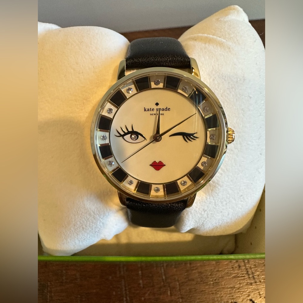 Kate Spade winking watch. Worn a couple of times, needs new battery.